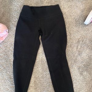 Lululemon fleece black leggings